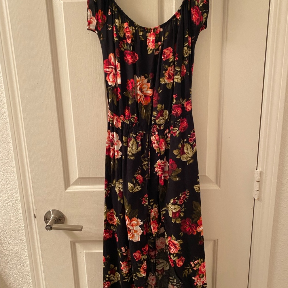 Floral Black Maxi Dress